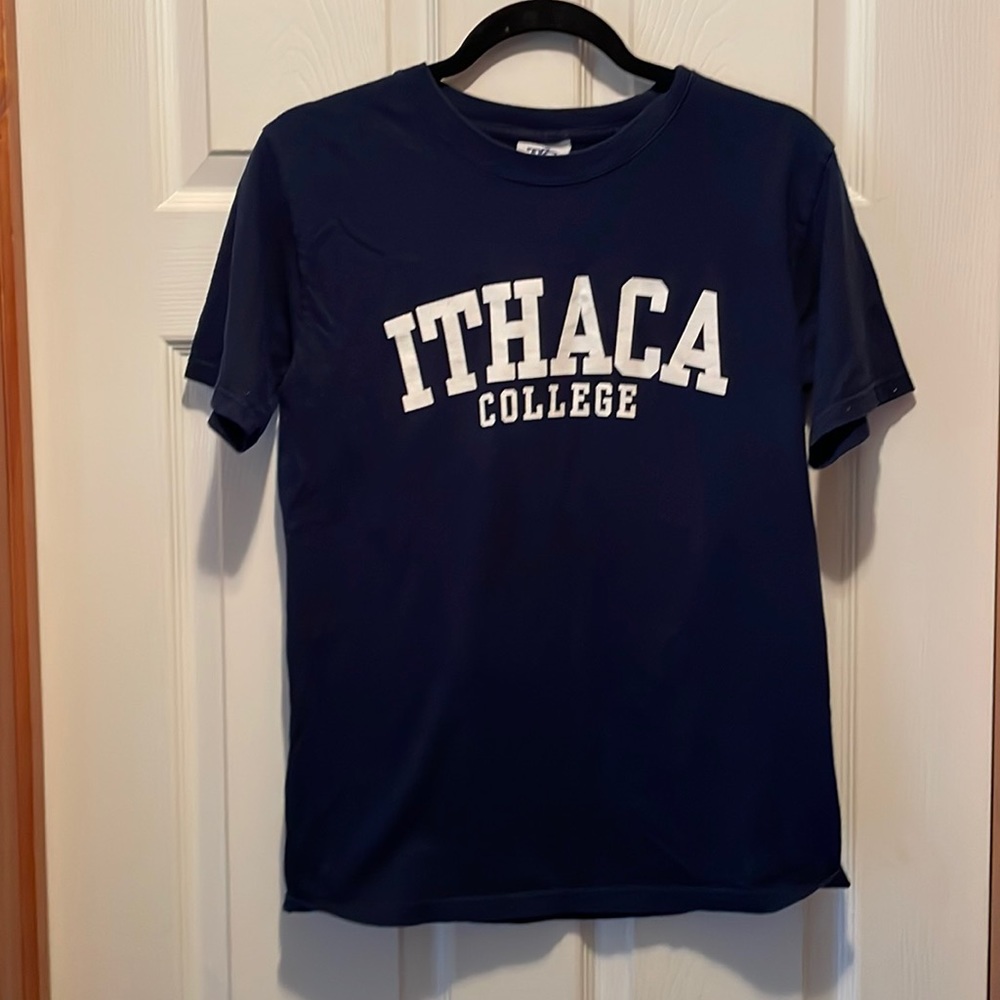 TLC sportswear, ITHACA College t-shirt, girls or boys, small